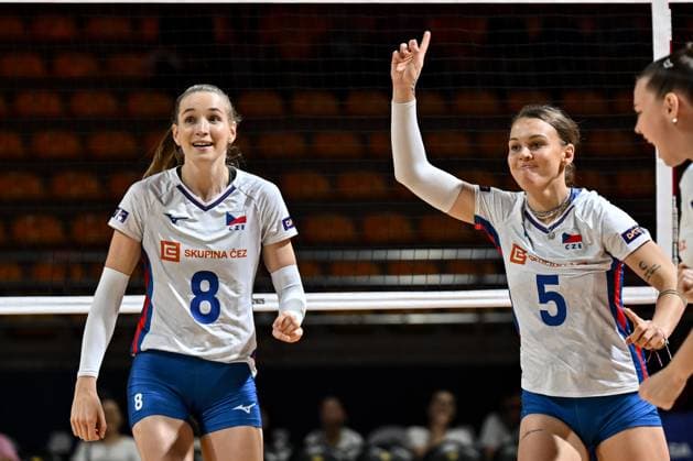 Czechia v Slovenia - FIVB Women s Volleyball World Championship, WM, Weltmeisterschaft NAKHON RATCHASIMA, THAILAND - AUGUT 24: Players of Czechia celebrate after a point during FIVB Women s Volleyball World Championship between Czechia and Slovenia at Korat Chatchai Hall in Nakhon Ratchasima, Thailand on August 24, 2025. Mustafa Hatipoglu Anadolu Nakhon Ratchasima Thailand. Editorial use only. Please get in touch for any other usage.  Copyright: x2025xAnadoluxMustafaxHatipoglux