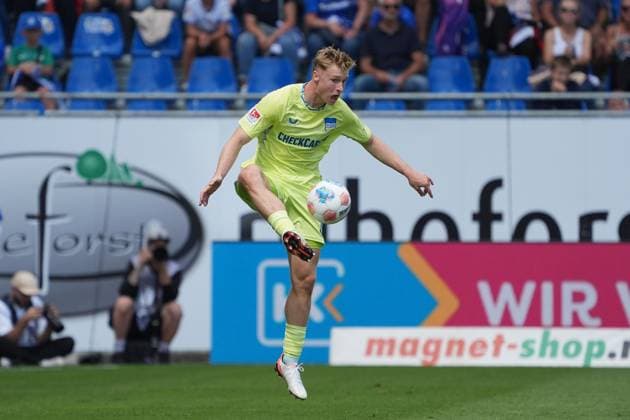 Julian Eitschberger Hertha BSC Berlin, 2 24 08 2025 2 Bundesliga, Season 25 26 SV Darmstadt 98 vs Hertha BSC Berlin, Stadion am Boellenfalltor, Matchday 3, emonline, emspor,