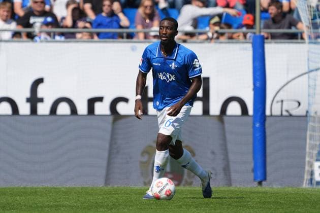 Patric Pfeiffer SV Darmstadt 98, 06 24 08 2025 2 Bundesliga, Season 25 26 SV Darmstadt 98 vs Hertha BSC Berlin, Stadion am Boellenfalltor, 3 Matchday, emonline, emspor,