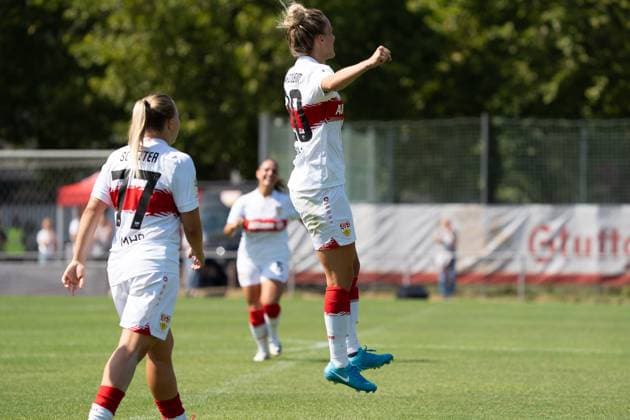 Jana Beuschlein VFB Stuttgart Women, 20 , GER, VfB Stuttgart Women vs FC Bayern Muenchen Women II, Football, 2 Women Bundesliga, 1 Matchday, Season 2025 2026, 24 08 2025, GER, VfB Stuttgart Women vs FC Bayern Muenchen Women II, Football, 2 Women Bundesliga, 1 Matchday, Season 2025 2026, 24 08 2025, Stuttgart Copyright: xEibner-Pressefoto EdwardxCheungx EP_ECG