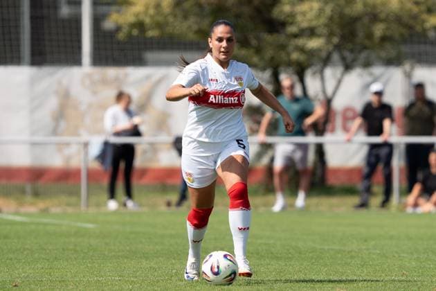 Laureta Temaj VFB Stuttgart Women, 05 in attack, GER, VfB Stuttgart Women vs FC Bayern Muenchen Women II, Football, 2 Womens Bundesliga, 1 Matchday, 2025 2026 Season, 24 08 2025, GER, VfB Stuttgart Women vs FC Bayern Muenchen Women II, Football, 2 Womens Bundesliga, 1 Matchday, 2025 2026 Season, 24 08 2025, Stuttgart Copyright: xEibner-Pressefoto EdwardxCheungx EP_ECG