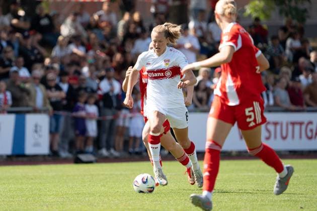 Maximiliane Rall VFB Stuttgart Women, 08 in attack, GER, VfB Stuttgart Women vs FC Bayern Muenchen Women II, Football, 2 Womens Bundesliga, 1 Matchday, 2025 2026 Season, 24 08 2025, GER, VfB Stuttgart Women vs FC Bayern Muenchen Women II, Football, 2 Womens Bundesliga, 1 Matchday, 2025 2026 Season, 24 08 2025, Stuttgart Copyright: xEibner-Pressefoto EdwardxCheungx EP_ECG