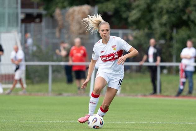 Janina Hechler VFB Stuttgart Women, 16 in attack, GER, VfB Stuttgart Women vs FC Bayern Muenchen Women II, Football, 2 Womens Bundesliga, 1 Matchday, 2025 2026 Season, 24 08 2025, GER, VfB Stuttgart Women vs FC Bayern Muenchen Women II, Football, 2 Womens Bundesliga, 1 Matchday, 2025 2026 Season, 24 08 2025, Stuttgart Copyright: xEibner-Pressefoto EdwardxCheungx EP_ECG