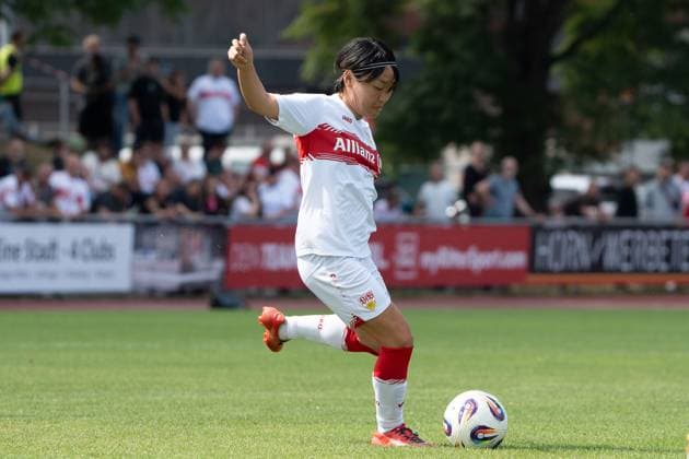Yuka Hirano VFB Stuttgart Women, 19 , GER, VfB Stuttgart Women vs FC Bayern Muenchen Women II, Football, 2 Women Bundesliga, 1 Matchday, Season 2025 2026, 24 08 2025, GER, VfB Stuttgart Women vs FC Bayern Muenchen Women II, Football, 2 Women Bundesliga, 1 Matchday, Season 2025 2026, 24 08 2025, Stuttgart Copyright: xEibner-Pressefoto EdwardxCheungx EP_ECG