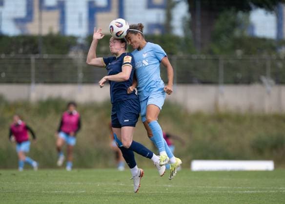 Soccer, Women, Season 2024 2025, 2 Women Bundesliga 1 Matchday , FC Viktoria 1889 Berlin SG Andernach, v l Vanessa Zilligen SGA , Aylin Yaren FC Viktoria 1889 Berlin , 24 08 2025, Copyright: xMatthiasxKochx