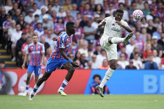Premier League Crystal Palace v Nottingham Forest Ibrahim SangarÃ of Nottingham Forest clears ballduring the Premier League match Crystal Palace vs Nottingham Forest at Selhurst Park, London, United Kingdom, 24th August 2025 (Photo by Harvey Murphy News Images) Copyright: xHarveyxMurphy NewsxImagesx