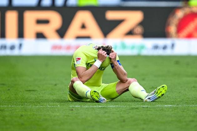 Fabian Reese Hertha BSC, 11 is disappointed after draw, GER, SV Darmstadt 98 vs Hertha BSC, Football, 2 Bundesliga, Matchday 3, Season 2025 2026, 24 08 2025 DFL regulations prohibit any use of photographs as image sequences and or quasi video GER, SV Darmstadt 98 vs Hertha BSC, Football, 2 Bundesliga, Matchday 3, Season 2025 2026, 24 08 2025 Darmstadt Copyright: xEibner-Pressefoto FlorianxWiegandx EP_FWD