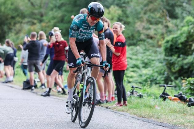 Cycling UCI ProSeries Men Elite LIDL Deutschland Tour 2025 Stage 4 Halle Magdeburg on 24 08 2025 Johannes Adamietz REMBE RAD NET xJRx