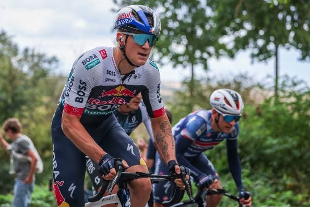 Cycling UCI ProSeries Men Elite LIDL Deutschland Tour 2025 Stage 4 Halle Magdeburg on 24 08 2025 Romet Pajur RED BULL BORA HANSGROHE xJRx