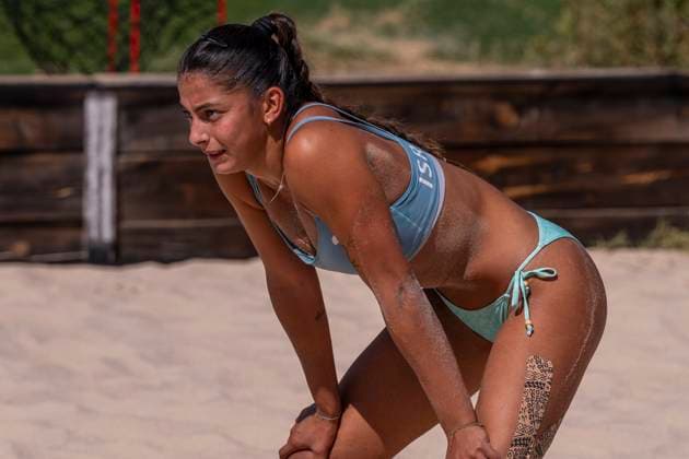 August 24, 2025, Madrid, Madrid, Spain: SHIRAY DANENBERG during the women s Beach volleyball, Beachvolleyball match between ISRAEL and SPAIN in the Ã¢â‚¬oeEuropean Under-20 ChampionshipÃ¢â‚¬Â in Madrid, Spain. (08.24.25) Madrid Spain - ZUMAc312 20250824_zsp_c312_093 Copyright: xOscarxManuelxSanchezx
