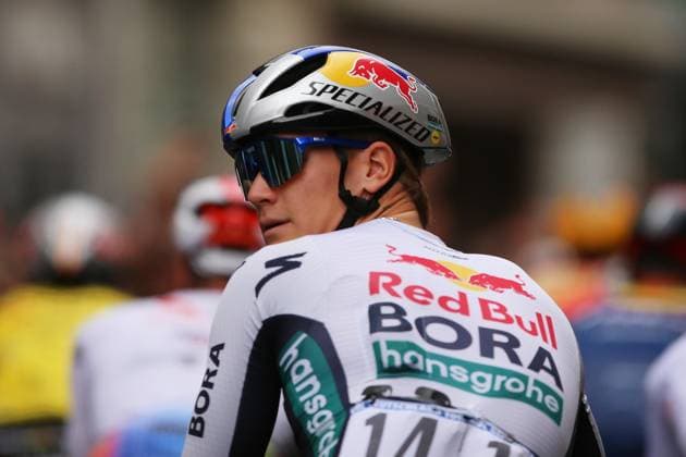 Halle Saale , Saxony-Anhalt, Germany, 24 08 2025 Marketplace Lidl Deutschland Tour 2025 4 Stage Halle Saale Magdeburg Romet Pajur Red Bull Bora Hansgrohe Copyright: xdtsxNachrichtenagenturx dts_78659
