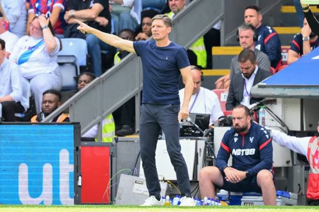 Crystal Palace v Nottingham Forest - Premier League Oliver Glasner, manager of Crystal Palace, gestures during the Premier League match between Crystal Palace and Nottingham Forest at Selhurst Park in London, England, on August 24, 2025. London Greater London United Kingdom  Copyright: xMIxNewsx originalFilename:fletcher-crystalp250824_npWNl.jpg