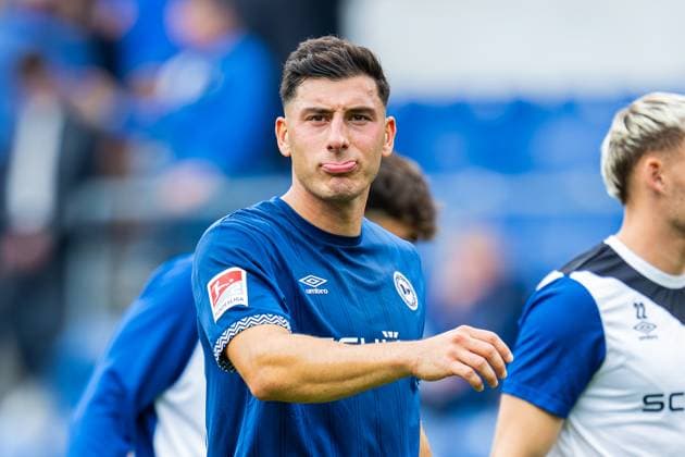 24 08 2025 Soccer, 2025 2026, 2 Bundesliga, 3 Matchday, DSC Arminia Bielefeld SG Dynamo Dresden Stefano Russo Bielefeld DFL REGULATIONS PROHIBIT ANY USE OF PHOTOGRAPHS AS IMAGE SEQUENCES AND OR QUASI VIDEO
