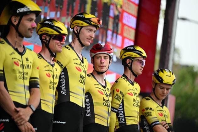 24-08-2025 Vuelta A Espana; Tappa 02 Alba - Limone Piemonte; 2025, Visma - Lease A Bike; Vingegaard, Jonas; Alba; 