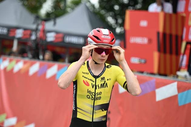 24-08-2025 Vuelta A Espana; Tappa 02 Alba - Limone Piemonte; 2025, Visma - Lease A Bike; Vingegaard, Jonas; Alba; 