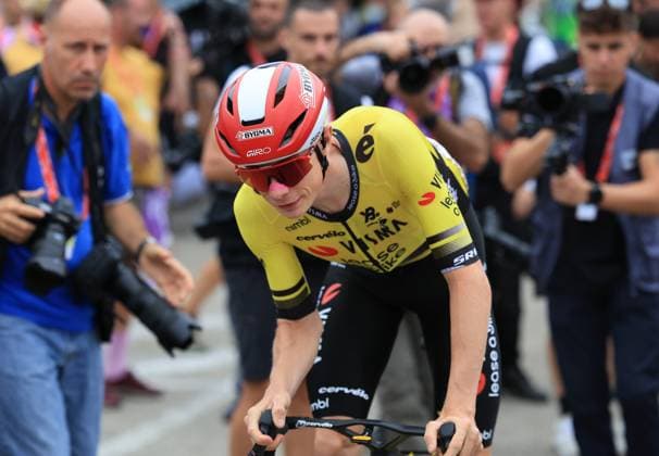 La Vuelta 25 - UCI Pro Tour Cycling Race Pierre Teyssot MAXPPP ; La Vuelta 25 - UCI Pro Tour Cycling Race. Alba, Italy on August 24, 2025. 80th edition of the Spanish Cycling Tour, Stage 2 from Alba to Limone Piemonte 159.6 km in Italy. Jonas Vingegaard (DEN) Pierre Teyssot Maxppp Alba Piedmont Italy  Copyright: xMAXPPPxPierrexTeyssotx TEP65896 TEP65896