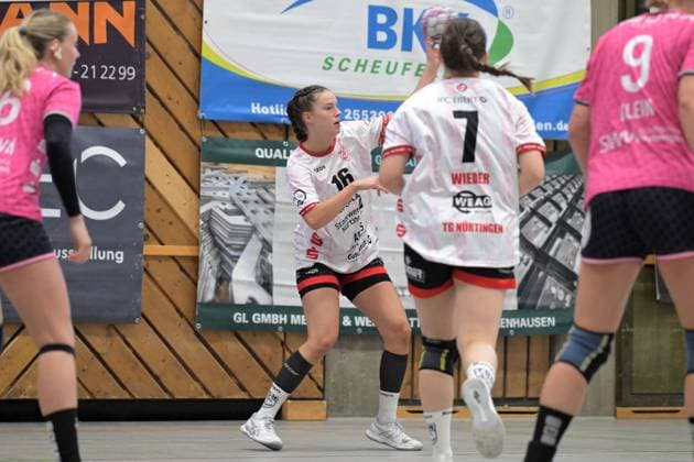Maileen Seeger TG Nuertingen, 16 TG Nuertingen vs TusSies Metzingen, Handball, DHB Pokal, 1 round, season 2025 2026, 24 08 2025 TG Nuertingen vs TusSies Metzingen, Handball, DHB Pokal, 1 round, season 2025 2026, 24 08 2025 Nuertingen Copyright: xEibner-Pressefoto TobiasxBaurx EP_TBR