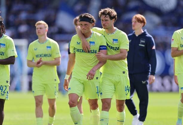 24 08 2025, xdcx, Soccer 2 Bundesliga, SV Darmstadt 98 Hertha BSC Berlin, emonline, emspor, despor, v l , Fabian Reese Hertha BSC Berlin enttaeuscht, enttaeuscht schauend, dissapointed, traurig, frustiert, frust, gefrustet DFLB DFB REGULATIONS PROHIBIT ANY USE OF PHOTOGRAPHS AS IMAGE SEQUENCES AND OR QUASI VIDEO Copyright: HMBxMedia Claus