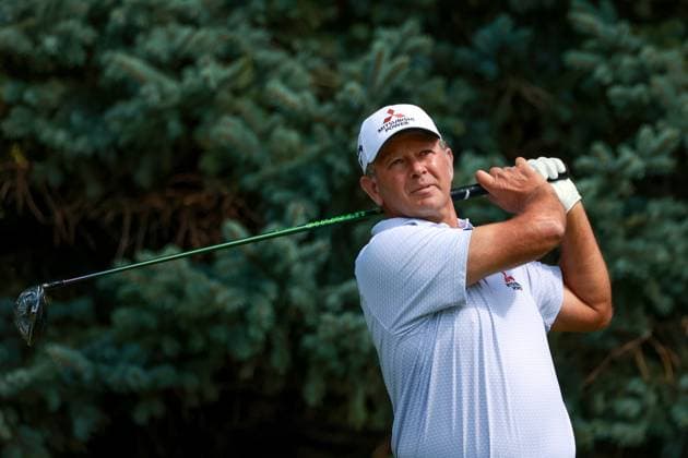 The Ally Challenge GRAND BLANC,MICHIGAN-AUGUST 24: Retief Goosen of South Africa hits from the 2nd tee during the final round of The Ally Challenge presented by McLaren at Warwick Hills Golf & Country Club, Grand Blanc, MI, USA Sunday, August 24, 2025. Grand Blanc Michigan United States  Copyright: xAmyxLemusx originalFilename:lemus-theallyc250824_npxvC.jpg