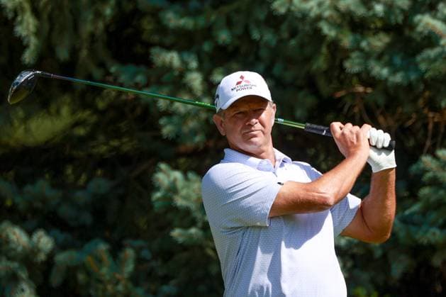 The Ally Challenge GRAND BLANC,MICHIGAN-AUGUST 24: Retief Goosen of South Africa hits from the 2nd tee during the final round of The Ally Challenge presented by McLaren at Warwick Hills Golf & Country Club, Grand Blanc, MI, USA Sunday, August 24, 2025. Grand Blanc Michigan United States  Copyright: xAmyxLemusx originalFilename:lemus-theallyc250824_npZxj.jpg