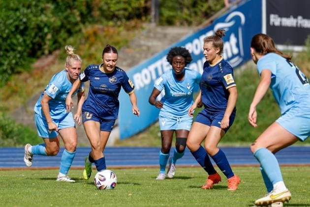24 08 2025, Football, 2 Womens Bundesliga, 2025 2026, 1 Matchday, FC Viktoria Berlin 1889 Berlin SG 99 Andernach Rinesa Alija 20 Andernach was substituted in the 83rd minute and made her debut in the 2 Womens Bundesliga