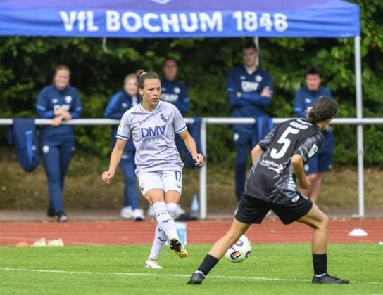 2 Bundesliga Women VfL Bochum vs VfR SW Warbeyen 1945 FOR EDITORIAL PURPOSES ONLY p Ana Christina Oliveira Leite, on the ball, plays for VfL Bochum Women in Bochum on Sunday, 24 08 2025 VfL Bochum vs VfR SW Warbeyen 1945 Germany NRW Bochum Copyright RainerxRaffalski Copyright: RainerxRaffalski doc823bd6t6o5c84y3716f ,EDITORIAL USE ONLY Copyright: RainerxRaffalski