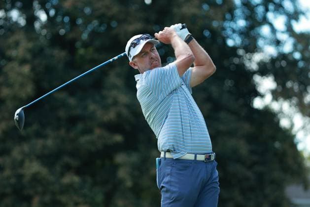 The Ally Challenge GRAND BLANC,MICHIGAN-AUGUST 24: Cameron Percy of Australia plays his tee shot on the 6th hole during the final round of The Ally Challenge presented by McLaren at Warwick Hills Golf & Country Club, Grand Blanc, MI, USA Sunday, August 24, 2025. Grand Blanc Michigan United States  Copyright: xJorgexLemusx originalFilename:lemus-theallyc250824_npzFC.jpg
