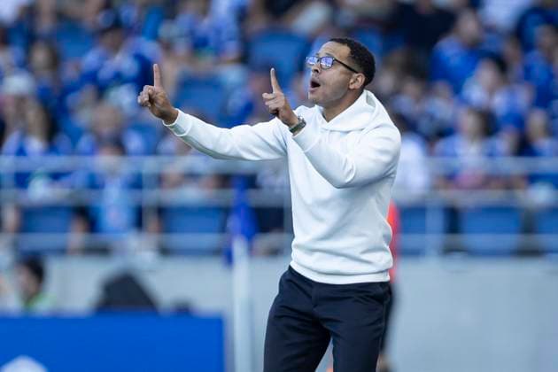 FOOTBALL : Ligue1 Racing Strasbourg vs Nantes - Stade de la Meinau Strasbourg . 24 08 2025 Manager Racing Strasbourg Liam Rosenior ENG  Copyright: xelyxandroxcegarrax