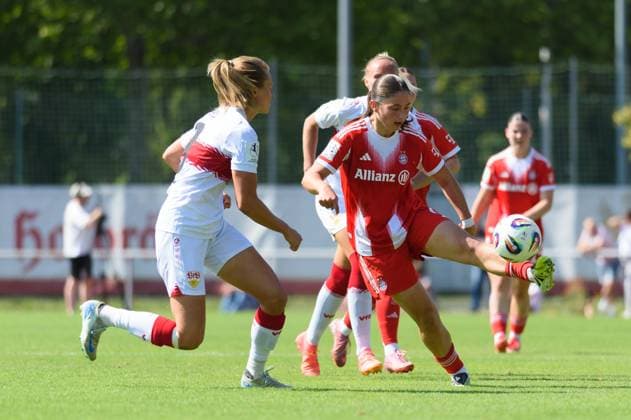 Stuttgart, Germany, August 24th, 2025: Elira Tarakaj (7 FC Bayern Munich II) during the 2. Frauen-Bundesliga match between VfB Stuttgart and FC Bayern Munich II at PSV Stadion, Stuttgart, Germany. (Sven Beyrich SPP) Copyright: xSvenxBeyrich SPPx spp-en-SvBe-SvBe-20250824-D4S_7887