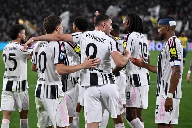 Db Torino 24 08 2025 - campionato di calcio serie A Juventus-Parma foto Daniele Buffa Image nella foto: esultanza gol Dusan Vlahovic 