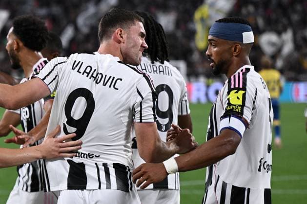 Db Torino 24 08 2025 - campionato di calcio serie A Juventus-Parma foto Daniele Buffa Image nella foto: esultanza gol Dusan Vlahovic 