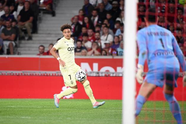 Lille OSC v AS Monaco FC - Ligue 1 McDonald s 2025 2026 07 Eliesse BEN SEGHIR (asm) during the Ligue 1 McDonald s match between Lille OSC and AS Monaco FC at Stade Pierre Mauroy on August 24, 2025 in Lille, France. Lille France  Copyright: xFEPx 776348109