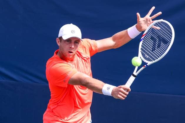 2025-08-25 2025 US Open NEW YORK, UNITED STATES - AUGUST 25: Tallon Griekspoor of the Netherlands during Day 1 of the 2025 US Open at USTA Billie Jean King National Tennis Center on August 25, 2025 in New York, United States. (Photo by Adam Stoltman BSR Agency) New York United States Content not available for redistribution in The Netherlands directly or indirectly through any third parties. Copyright: xBSRxAgencyx