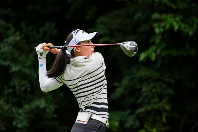 August 24, 2025, Mississauga, On, CANADA: Jeeno Thitikul of Thailand drives the fifth hole during the fourth round of the CPKC WomenöÄÃ s Open at the Mississauga Golf and Country Club in Mississauga, Ont., Sunday, Aug. 24, 2025. Jeeno Thitikul  - ZUMAc35_ 20250824_zaf_c35_162 Copyright: xThomasxSkrljx