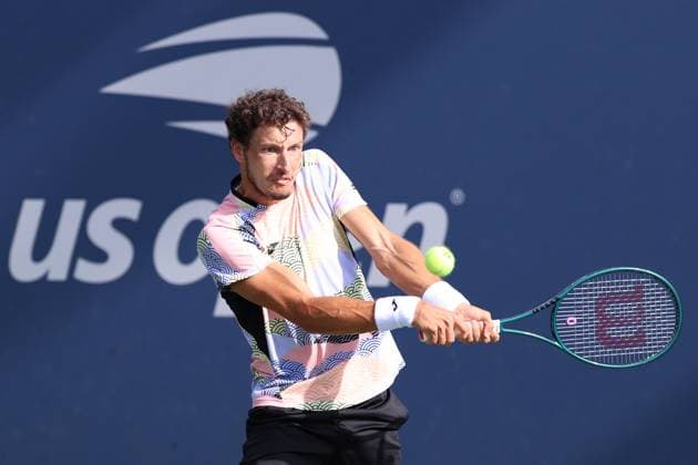 August 24, 2025, New York City, New York, United States: PABLO CARRENO BUSTA of Spain during the match against P. Llamas Ruiz of Spain in the first round of US Open 2025 at the USTA Billie Jean King National Tennis Center. Queens, New York City. Carreno Busta won 7:6 (9-7), 6:4, 6:2 New York City United States - ZUMAc278 20250824_zsp_c278_036 Copyright: xMarcinxCholewinskix