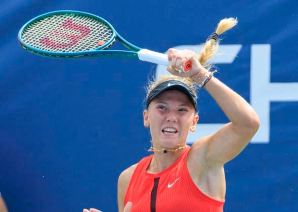 August 24, 2025, Flushing Meadows, New York, USA: Marketa Vondrousova during a match against Oksana Selekhmeteva (in photo) on Day 1 of the 2025 US Open at USTA Billie Jean King National Tennis Center on Sunday August 24, 2025 in the Flushing neighborhood of the Queens borough of New York City. JAVIER ROJAS PI Flushing Meadows USA - ZUMAp124 20250824_zaa_p124_029 Copyright: xJavierxRojasx