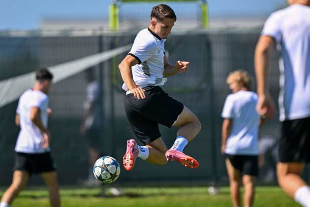 SOCCER - UEFA CL, Sturm vs Bodo GRAZ,AUSTRIA,25.AUG.25 - SOCCER - UEFA Champions League, play off, SK Sturm Graz FK Bodo Glimt, preview, training Sturm. Image shows Leon Grgic (Sturm).  GEPAxpictures xAvnixRetkoceri