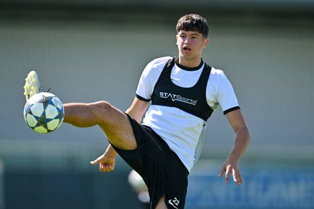 SOCCER - UEFA CL, Sturm vs Bodo GRAZ,AUSTRIA,25.AUG.25 - SOCCER - UEFA Champions League, play off, SK Sturm Graz FK Bodo Glimt, preview, training Sturm. Image shows Arjan Malic (Sturm).  GEPAxpictures xAvnixRetkoceri