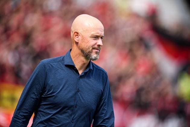 LEVERKUSEN, GERMANY - 23 AUGUST, 2025: Erik ten Hag - The match of Bundesliga FC Bayer 04 Leverkusen vs TSG 1899 Hoffenheim at BayArena.  Copyright: xVITALIIxKLIUIEVx