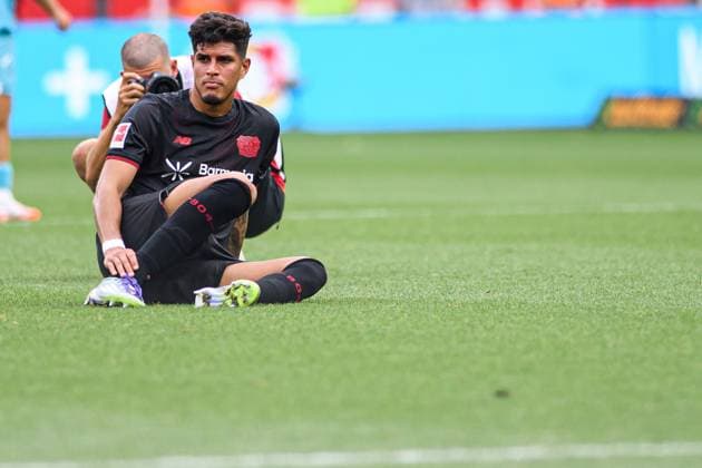 LEVERKUSEN, GERMANY - 23 AUGUST, 2025: Piero Hincapie - The match of Bundesliga FC Bayer 04 Leverkusen vs TSG 1899 Hoffenheim at BayArena.  Copyright: xVITALIIxKLIUIEVx