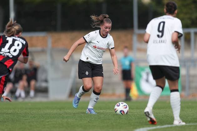 24 08 2025, xjcx, Women, Soccer, Season 2025 2026, 2 Women Bundesliga, 1 Matchday Eintracht Frankfurt II Borussia Moenchengladbach Britt Maria Johanna Van Rijswijck 8, Borussia Mönchengladbach Frankfurt am Main Stadion am Brentanobad Hessen Germany