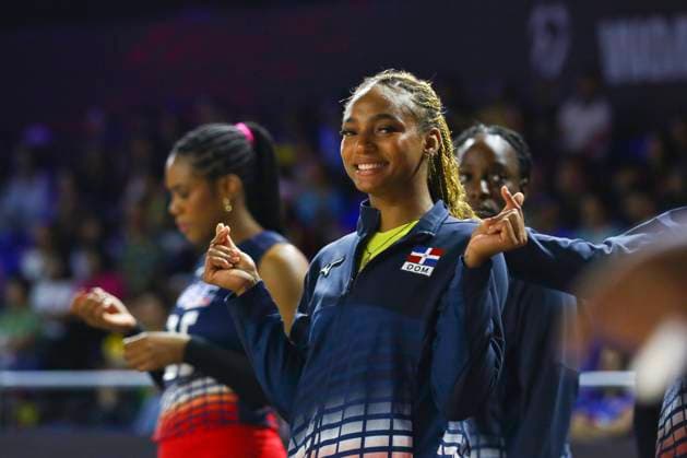 (250825) -- CHIANG MAI, Aug. 25, 2025 -- Yaneirys Rodriguez (front) of the Dominican Republic reacts during the Preliminary Phase Pool F match between the Dominican Republic and Mexico at the Volleyball Women s World Championship, WM, Weltmeisterschaft in Chiang Mai, Thailand, Aug. 25, 2025. ) (SP)THAILAND-CHIANG MAI-VOLLEYBALL-WOMEN S WORLD CHAMPIONSHIP-THE DOMINICAN REPUBLIC VS MEXICO SunxWeitong 