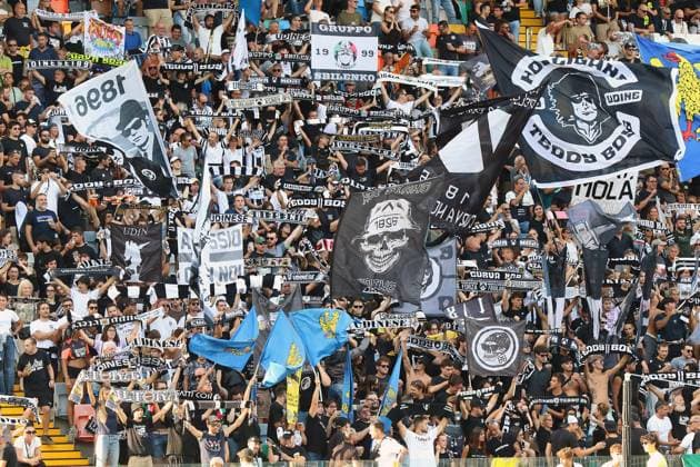 fans during the Serie A soccer match between Udinese and Hellas Verona at the Bluenergy Stadium in Udine, north east Italy - Monday, August 25,2026 - soccer  Copyright: xAndreaxBressanutti LaPressex