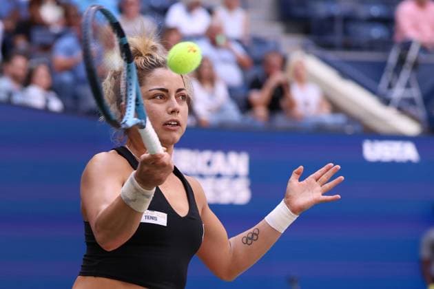 August 25, 2025, New York City, New York, United States: RENATA ZARAZUA of Mexico during the match against M. Keys of USA in the first round of US Open 2025 at the USTA Billie Jean King National Tennis Center. Queens, New York City. New York City United States - ZUMAc278 20250825_zsp_c278_015 Copyright: xMarcinxCholewinskix