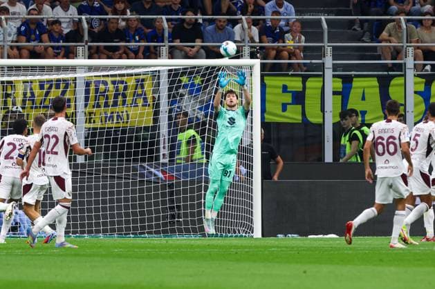 Franco Israel (Torino FC) during Inter - FC Internazionale vs Torino FC, Italian soccer Serie A match in Milan, Italy, August 25 2025  Copyright: xMattiaxMartegani IPAxSportx xipa-agency.netx xx IPA_63230598 IPA_Agency_IPA63230598