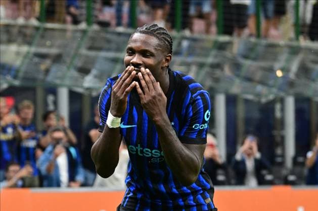 Marcus Thuram celebrate the goal during Inter - FC Internazionale vs Torino FC, Italian soccer Serie A match in Milan, Italy, August 25 2025  Copyright: xTommasoxFimiano IPAxSportx xipa-agency.netx xx IPA_63231306 IPA_Agency_IPA63231306