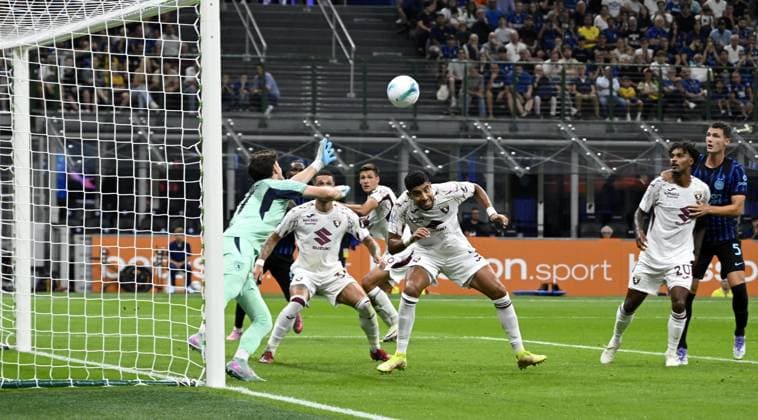 Foto IPP Paolo Bona Milano 25 08 2025 Campionato Serie A di Calcio stagione 2025 2026 partita Inter-Torino Nella foto Alessandro Bastoni segna il gol del 1-0 Italy Photo Press Worldwide Copyright italy Italy ITALY  Copyright: xR4924_italyphotopressx
