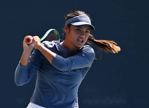 FLUSHING NY- AUGUST 25: Emma Raducanu is seen on the practice court at the USTA Billie Jean King National Tennis Center on August 25, 2025 in Flushing Queens. Copyright: xmpi04 MediaPunchx