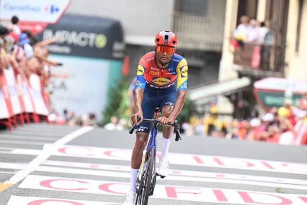 25-08-2025 Vuelta A Espana; Tappa 03 San Maurizio Canavese - Ceres; 2025, Lidl - Trek; Ghebreigzabhier, Amanuel; Ceres; 