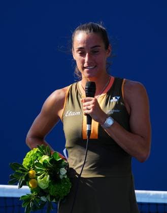 An emotional Caroline Garcia after she officially retired from professional tennis following her first round defeat to Kamilla Rakhimova 2025 US Open, Day Two, USTA Billie Jean King National Tennis Center, New York, USA - 25 Aug 2025New York USTA Billie Jean King National T New York (NY) United States of America  Copyright: xJavierxGarcia Shutterstockx 15451864ca